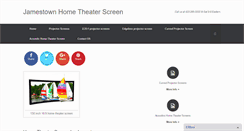 Desktop Screenshot of jamestownhometheaterscreen.com