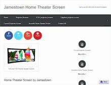 Tablet Screenshot of jamestownhometheaterscreen.com